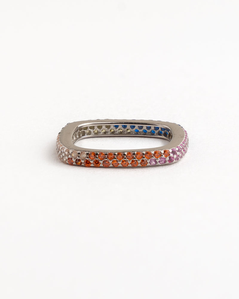 Colour Pavé Square Band
