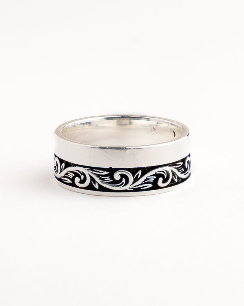 Scroll Enamel Band