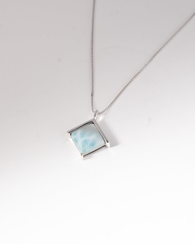 Framed Stone Pendant — detail